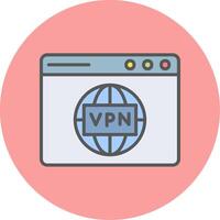 VPN-Vektorsymbol vektor