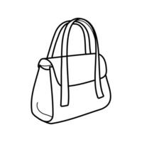 Damen Tasche, Crossbody Tasche Käufer Hobo Kupplung Geldbörse Geldbeutel. modisch Leder Zubehör. Hand gezeichnet Mode Vektor Illustration. isoliert Elemente