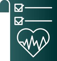 Gesundheit Graph Glyphe Gradient Symbol vektor
