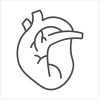 mänsklig hjärta ikon vektor illustration symbol