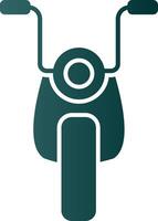 Motorrad Glyphe Gradient Symbol vektor