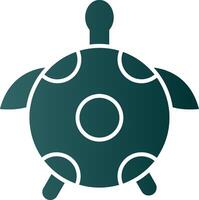 sköldpadda glyf lutning ikon vektor