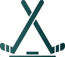 Eis Eishockey Glyphe Gradient Symbol vektor