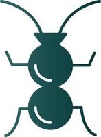 Formicidae Glyphe Gradient Symbol vektor