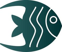 Kaiserfisch Glyphe Gradient Symbol vektor