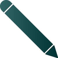 Bleistift-Glyphen-Verlaufssymbol vektor