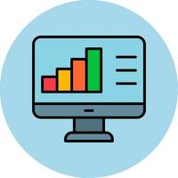 Vektorsymbol für die Datenanalyse vektor