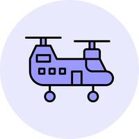 Vektorsymbol für Militärhubschrauber vektor