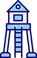 Militär- Turm Vektor Symbol