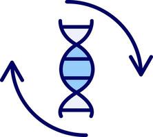 DNA-Vektor-Symbol vektor