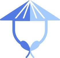 Chinesisch Hut Vektor Symbol