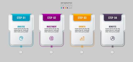 Infografik-Vorlage für das Zeitdiagrammgeschäft. vektor