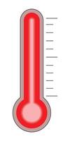 Thermometer, Wetter Symbol. Temperatur Thermometer Symbol Sammlung. Wetter Thermometer Symbol oder unterzeichnen. Lager Vektor