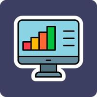 Vektorsymbol für die Datenanalyse vektor