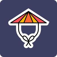 Chinesisch Hut Vektor Symbol