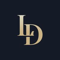 modern elegant ld Logo Design Vorlage. Symbol Initialen basierend Monogramm und Briefe vektor