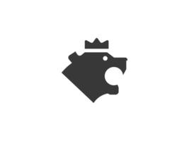einfach abstrakt Panther Logo Design Vektor Illustration isoliert auf Weiß Hintergrund