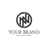 modern elegant nn Logo Design Vorlage. Symbol Initialen basierend Monogramm und Briefe vektor