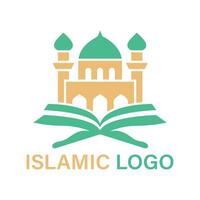 islamic logotyp design. islamic logotyp vektor mall. vektor design.