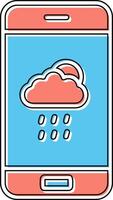 Wetter-App-Vektorsymbol vektor