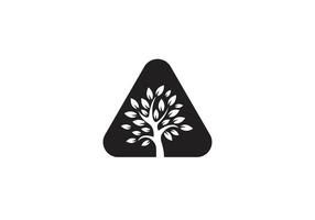 brev och träd logotyp design för din företag vektor