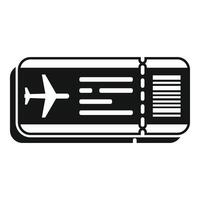 Luft Fahrkarte Symbol einfach Vektor. Flugzeug Reise Menschen vektor