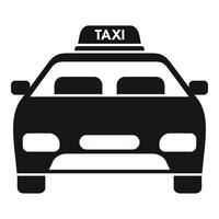 taxi bil resa ikon enkel vektor. flygplats service säkra vektor