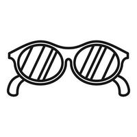 Strand Sonnenbrille Symbol Gliederung Vektor. Sicherheit Versicherung vektor