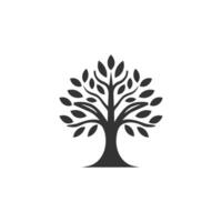 ai generiert abstrakt Baum von Leben Logo. organisch Natur Symbol. Baum Ast mit Blatt unterzeichnen. natürlich Pflanze Design Element Emblem. Vektor Illustration.