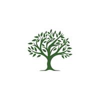 ai generiert abstrakt Baum von Leben Logo. organisch Natur Symbol. Baum Ast mit Blatt unterzeichnen. natürlich Pflanze Design Element Emblem. Vektor Illustration.