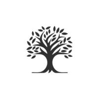 ai generiert abstrakt Baum von Leben Logo. organisch Natur Symbol. Baum Ast mit Blatt unterzeichnen. natürlich Pflanze Design Element Emblem. Vektor Illustration.