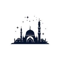 ai generiert Moschee Logo Design mit islamisch kreativ Konzept Vektor