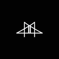 ai generiert das Brücke Logo ist ein minimalistisch und einfach brückenförmig Logo. das Logo ebenfalls sieht aus sehr elegant und stilvoll beim das gleich Zeit. vektor
