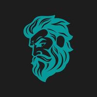 ai genererad zeus logotyp design vektor illustration