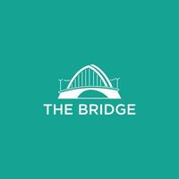 ai generiert das Brücke Logo ist ein minimalistisch und einfach brückenförmig Logo. das Logo ebenfalls sieht aus sehr elegant und stilvoll beim das gleich Zeit. vektor