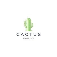 ai generiert Kaktus Logo Vektor Symbol Design Vorlage