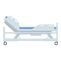 sjukhus säng madrass ikon tecknad serie vektor. medicinsk Utrustning vektor