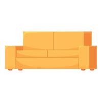 Sofa Möbel Symbol Karikatur Vektor. Couch Büro vektor