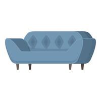 modern Textil- Sofa Symbol Karikatur Vektor. Couch Büro vektor