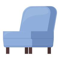 sehr Sanft Sessel Symbol Karikatur Vektor. sauber Leben Zimmer vektor