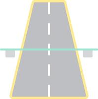 Autobahn eben Licht Symbol vektor