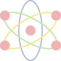 Atom eben Licht Symbol vektor