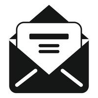 Neu Handel Mail Symbol einfach Vektor. Geschäft Posteingang vektor