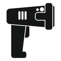 Griff Bar Code Scanner Symbol einfach Vektor. prüfen Fahrkarte vektor