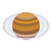 saturn planet ikon isometrisk vektor. Plats sol- systemet vektor