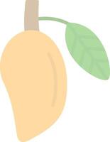 mango platt ljus ikon vektor