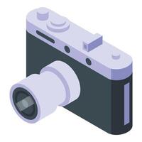 auktion försäljning retro kamera ikon isometrisk vektor. uppkopplad Rättslig vektor