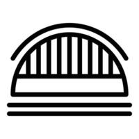 tel aviv bro ikon översikt vektor. opera himmel resa vektor