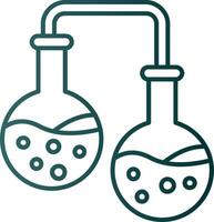 Experiment Linie Gradient Grün Symbol vektor