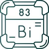 Wismut Linie Gradient Grün Symbol vektor